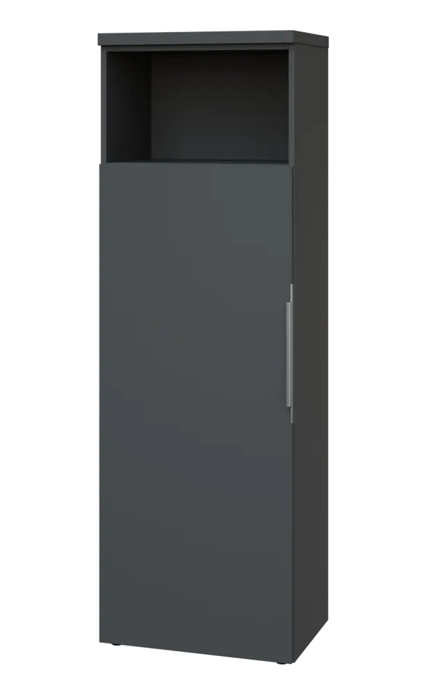 SIN 5 - 6DN kancelářská skříň, 1-dveřová/nika, levá, 1820x600x400, antracit